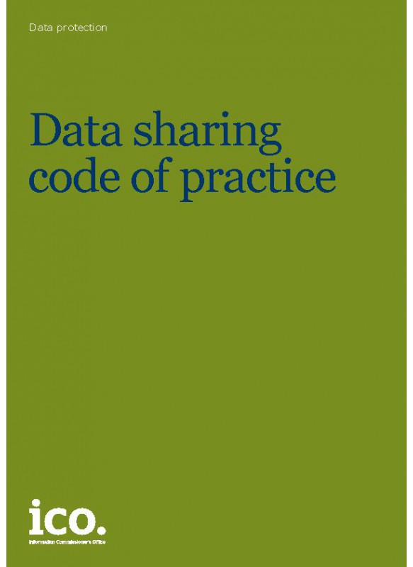 Data sharing code of practice 