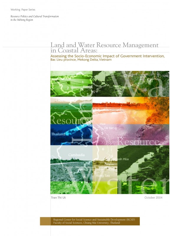 Land and Water Resource Management in Coastal Areas