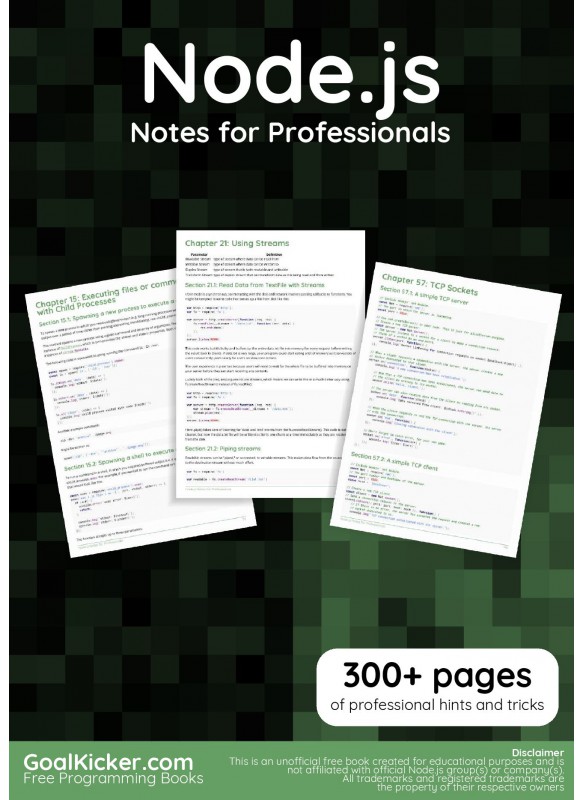Node.js Notes For Professionals